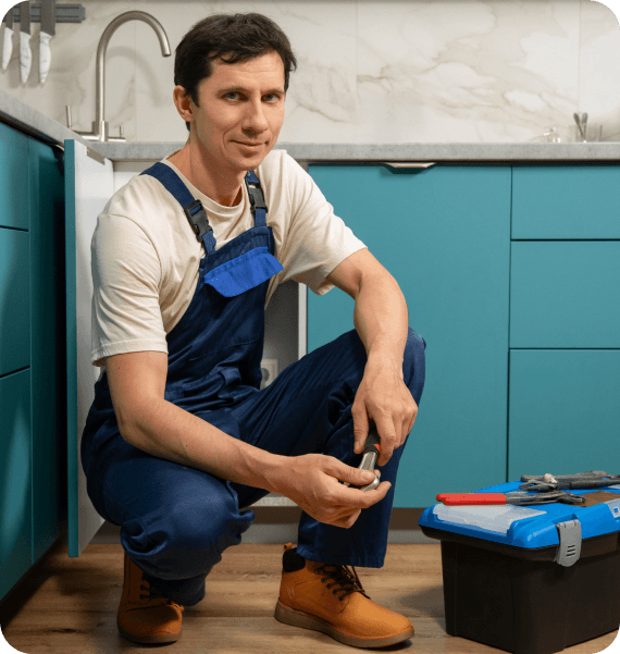 Vertex technician providing in-home service