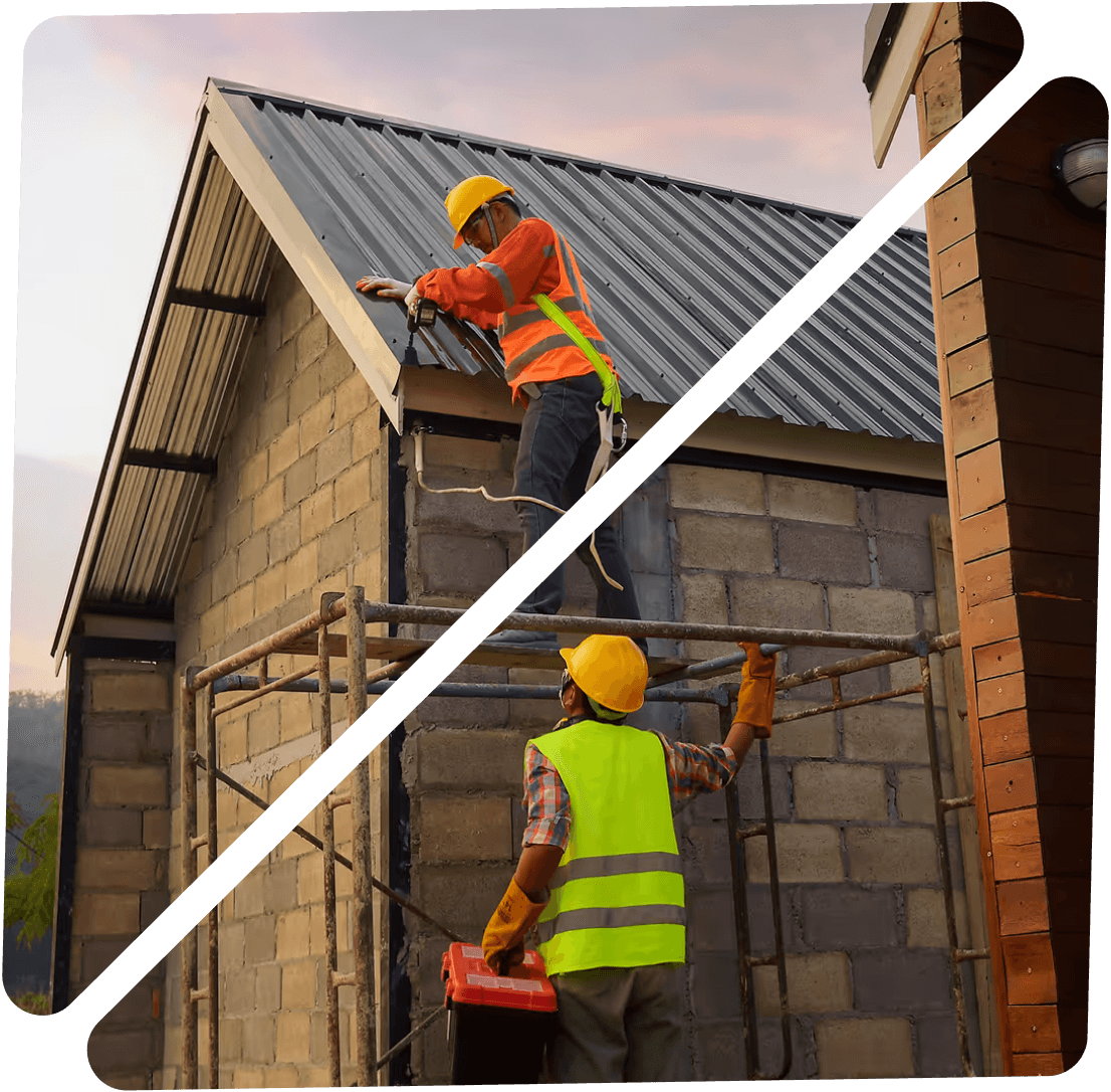 Vertex Property Services team at work on residential projects