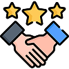 Handshake partnership illustration